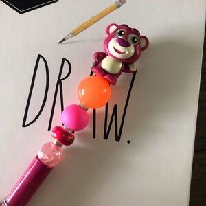 Disney Doorables: Toy Story: Lots-o'-Huggin' Bear "lotso" handmade pen